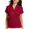 Camisa polo  Port Authority Performance Fine Jacquard  para dama L528 - Image 8